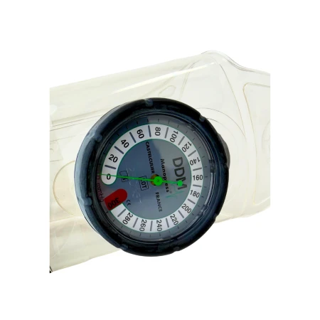 Manometr mankietu infuzyjnego DDM M31000 ze skalą 0-300 mmHg i kolorowym oznaczeniem zakresu
