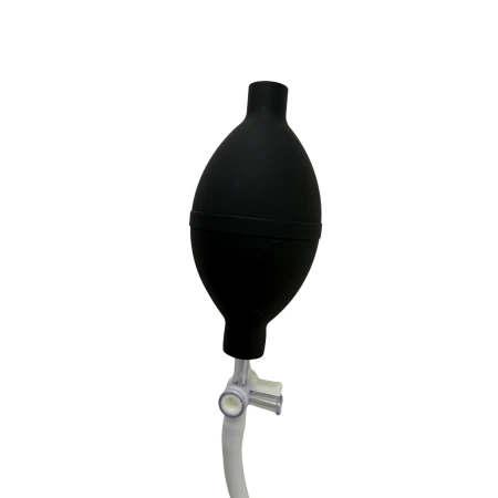 Czarna gruszka pompująca z PVC bez ftalanów z zaworem z ABS, jednorazowy mankiet infuzyjny DDM M10500 500 ml