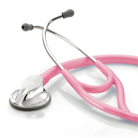 Stetoskop kardiologiczny ADC Adscope 600 z przewodem w kolorze metalicznym różowym z kolekcji Breast Cancer Awareness