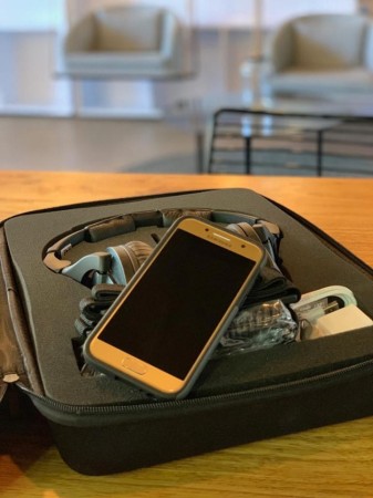 Audiometr ze smartfonem - zestaw