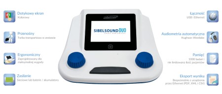 Audiometr z dotykowym ekranem Sibelsound DUO