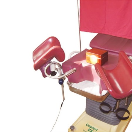 Ginekologiczna lampa LED mocowana do fotela