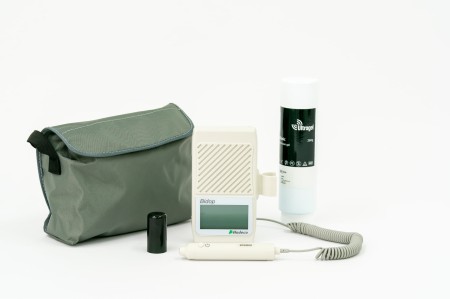 zestaw przepływomierz Doppler sonda żel torba