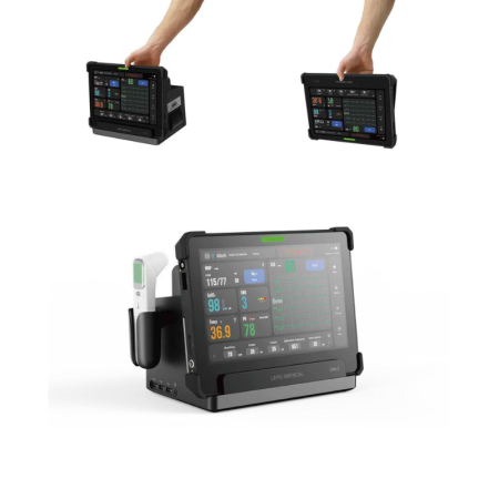 System Wczesnego Ostrzegania (EWS) w monitorze AIView VS, wyświetlający wartość punktową i radarogram, które natychmiast informują personel medyczny o potencjalnym pogorszeniu stanu pacjenta.