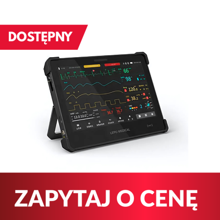 Zbliżenie na intuicyjny interfejs dotykowy AIView VS, prezentujący łatwość obsługi i dostęp do większości funkcji w dwóch krokach lub mniej, zwiększając efektywność pracy personelu.