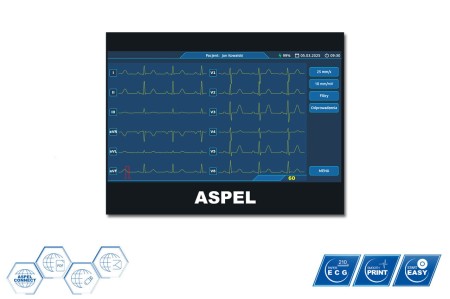 ASPEL ECG GOLD v.07.101 wyswietlacz