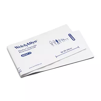 Jednorazowy mankiet do pomiaru ciśnienia Welch Allyn FlexiPort SOFT-11 dla dorosłych, obwód ramienia 25-34 cm